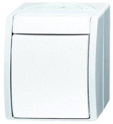 Włącznik światła, 10A, 250V, 1-przyciskowy, Busch Jaeger - ABB