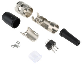 Wtyk Din 7 -pinowe Montaż na kablu M16 300 V