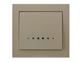 KIER Wyłącznik pojedynczy z podświetleniem pomarańczowym beżowy ŁP-1WS/01 OSPEL