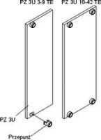 K3PZ-6U-4T Płytki zaslepiajace PZ-6U szerokosć 4T