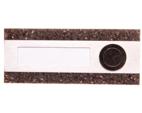 Przycisk dzwonkowy podłużny pojedynczy brązowy 1A/50V PDK-250/1-BRA YNS10000014