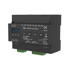 4-kanałowy przekaźnik DALI / DMX512 włącznik oświetlenia 230VAC