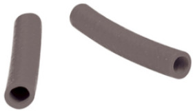 Protection and insulating grommet, inside Ø 3 mm, L 25 mm, gray, PCR, -30 to 90 °C, 02010004013