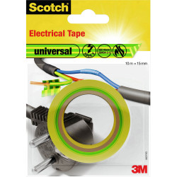 3M 4401YG Universal Electrical Tape Scotch® Yellow Green 10 m x 15 mm 1 pc