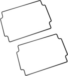 Seal, silicone, (L x W x H) 148 x 108 x 2 mm, black, for series 1550Z, 1550Z116GASKET