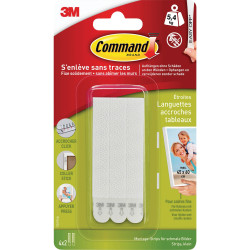 3M 17207FGN Command&#x2122; Pictures-Mounting Strips White 4 Pair