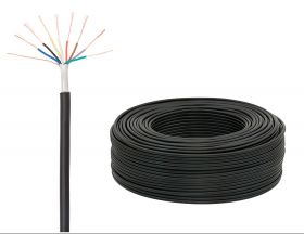 Kabel 8 x 0,5mm linka wielodrutowy z ekranem = szpula 100m