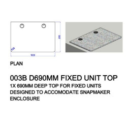 SG Makerspace Fixed Unit Deep Top 690mm