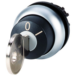 Przełącznik obrotowy kluczykowy 2-pozycyjny wycięcie: 22.5mm Z pamięcią położenia Eaton klucz: MS6