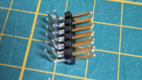 Header 2x6 pins zwart haaks male 2,54mm