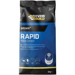 Everbuild JETCEM3 Jetcem Rapid Set Cement 12kg (4 x 3kg Packs)