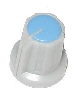 Gałka na potencjometr szaro-niebieska