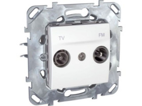 UNICA Gniazdo antenowe RTV zakończeniowe biel polarna MGU50.452.18Z SCHNEIDER ELECTRIC