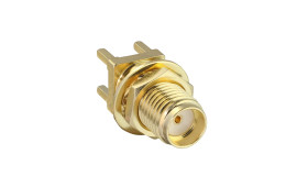 Złącze koncentryczne Montaż na płytce drukowanej Żeński typ złącza Złącze SMA 18GHz Przepust typ kabla Koncentryczny