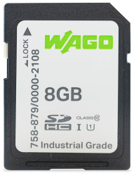 Karta SD SD, 8 GB Tak, WAGO 758-879