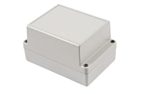 Obudowa ogólnego użytku Poliwęglan szerokość zew. 85 mm długość zew. 125 mm wys. zew. 70 mm Hammond IP65 Jasnoszary