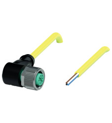 Pepperl+Fuchs 456419 Złącze konfekcjonowane czujnika/aktuatora V1-W-YE10M-PUR-U, piny: 4, 10 m, 1 szt.