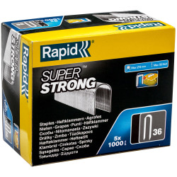 Rapid 11886910 36/14 14mm DP x 5m Galvanised Staples Box 5 x 1000