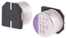 Kondensator 100μF ±20% 16V dc SMD 35mΩ Panasonic