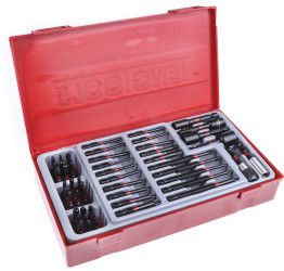 Zestaw końcówek do wkrętaka Sześciokątny, Phillips, płaski, Torx l. elementów: 53 Zestaw bitów Teng Tools
