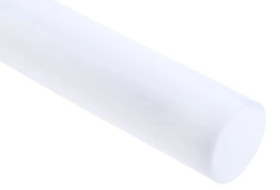 Pręt z fluorowego tworzywa sztucznego PTFE, Ø 32mm x 1m, kolor: Nieprzezroczyste
