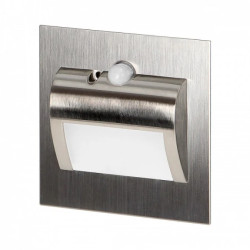 DRACO LED NEW 1,5W, oprawa schodowa podtynkowa, 12VDC, 30lm, 6000K, satyna, czujnik ruchu i zmierzchu AD-OS-6164LR6/N