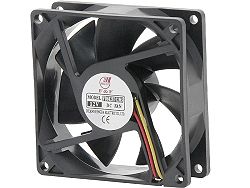 Wentylator 80x25mm 12V ślizgowy