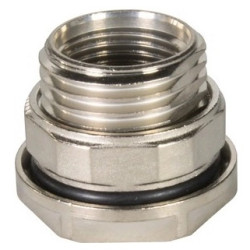 Flange socket, M12, rear wall mounting for socket inserts, 21033392000