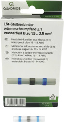 Quadrios 2011C400 Złącze doczołowe 2011C400, z pełną izolacją , 1.5 - 2.5 mm², 40 mm, 15 szt.