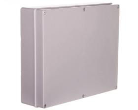 Puszka natynkowa gładka z pokrywą seria 410 IP56 460x380x120 szara EC410C10