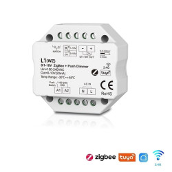 Ściemniacz LED 0/1-10V ZigBee (Tuya) / 2.4GHz / PUSH-DIM 100-240VAC