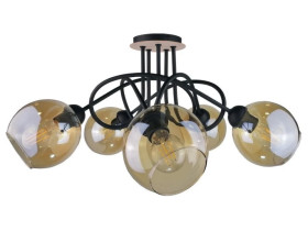 Lampa sufitowa nowoczesna 5xE27 VENUS WOOD