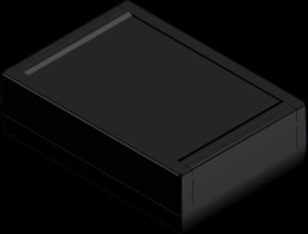 ABS enclosure, (L x W x H) 188.5 x 133.5 x 55.5 mm, black (RAL 9004), IP54, TK22.9