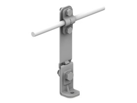 Uchwyt na krawędź prosty H=14 5cm Z-śruba /OG/ AN-10B/OG/ C192080 AN-KOM