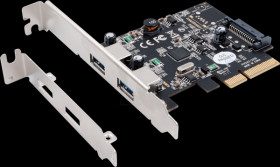 EX-12001-2 2 port USB 3.1 PCIe x4 card, 2x USB-a socket, incl. LP bracket