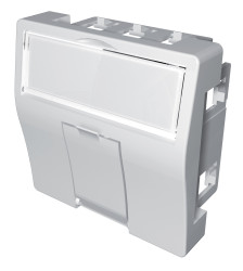 Płytka czołowa, seria: BC45, l. otworów: 2, RJ45, Prosty