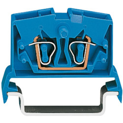 WAGO 264-714 2 Conductor 24A Miniature Through Terminal Block Blue