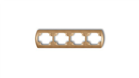 Trend Ramka Pozioma Poczwórna Złoty Metalik 8Rh-4