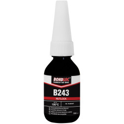 Bondloc B243-10 B243 Nutlock Medium Strength Threadlocker 10ml