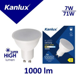 Żarówka LED K LED GU10 7W-WW 1000lm 3000K barwa ciepła 36334