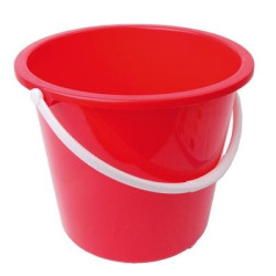 10 Litre Homeware Bucket Red