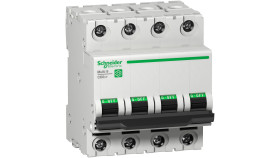 Wyłącznik nadprądowy MCB, Typ B, 4-biegunowy, 2A, 240V, Schneider Electric, Multi9