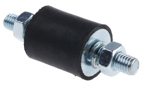 Podstawka antywibracyjna M8 średnica 25mm wysokość całkowita 70mm Cylinder męski-męski