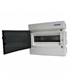 Obudowa podtynkowa z tworzywa 1x8 IP40 drzwi przeźr.N+PE