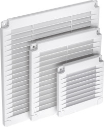 Kratka wentylacyjna z zaślepkami 100x100 biała 02-313
