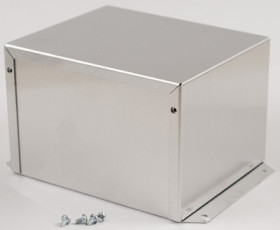 Aluminum enclosure, (L x W x H) 152 x 127 x 102 mm, natural, IP32, 1411FBPU