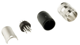 Wtyk Din 8 -pinowe Męski Montaż na kablu M16 100 V AC