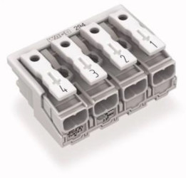 Złączka zasilająca 4-biegunowa bez stopek bez styku PE 294-4044 /500szt./