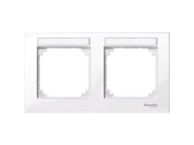 MERTEN M-PLAN Ramka 2 podwójna pozioma z polem opisowym biały active MTN514225 SCHNEIDER ELECTRIC