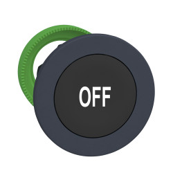 Przycisk, Ø 36.6mm, IP66, IP67, IP69K, kolor: Czarny, Schneider Electric, Harmony